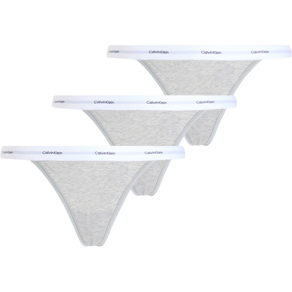 Calvin Klein Underwear Tanga »STRING THONG 3PK« (Packung 3 St. 3er-Pack) mit Rippenstruktur bestellen