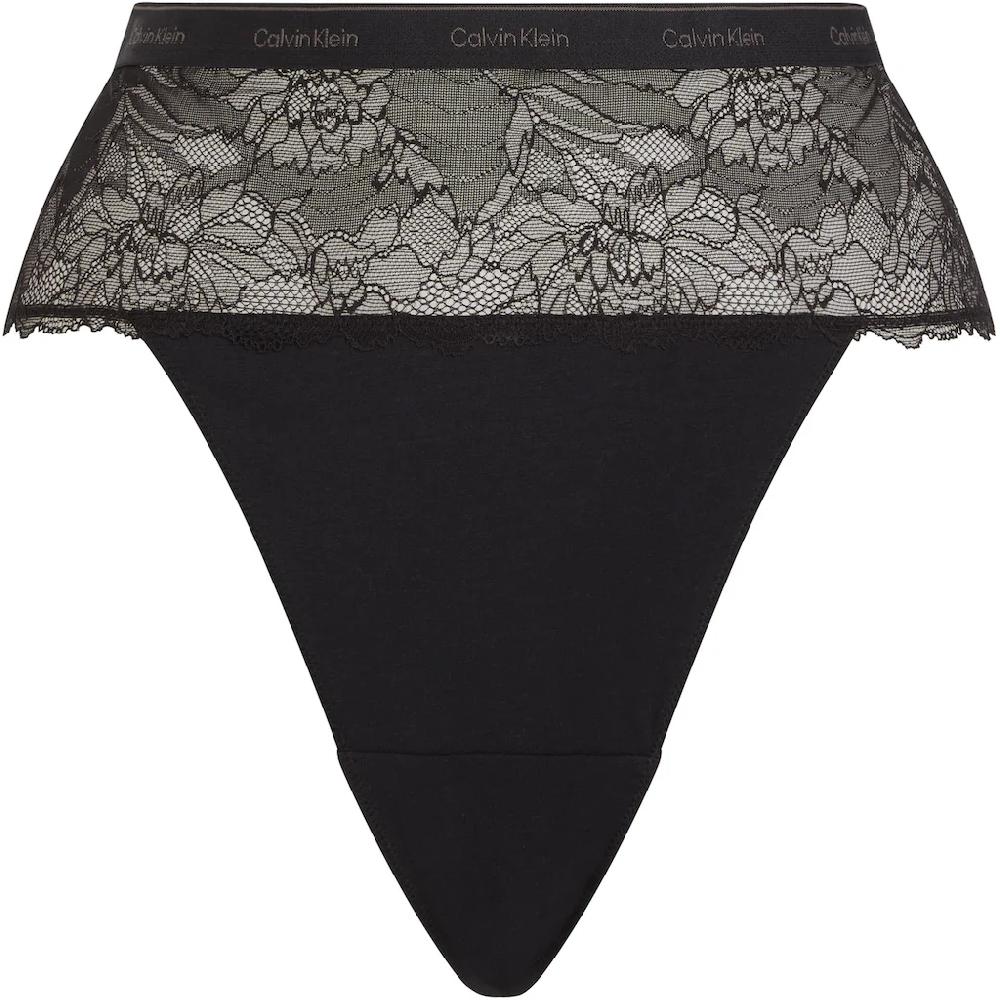 Calvin Klein Underwear Tanga »THONG« Mit Breitem Spitzenbund Bestellen
