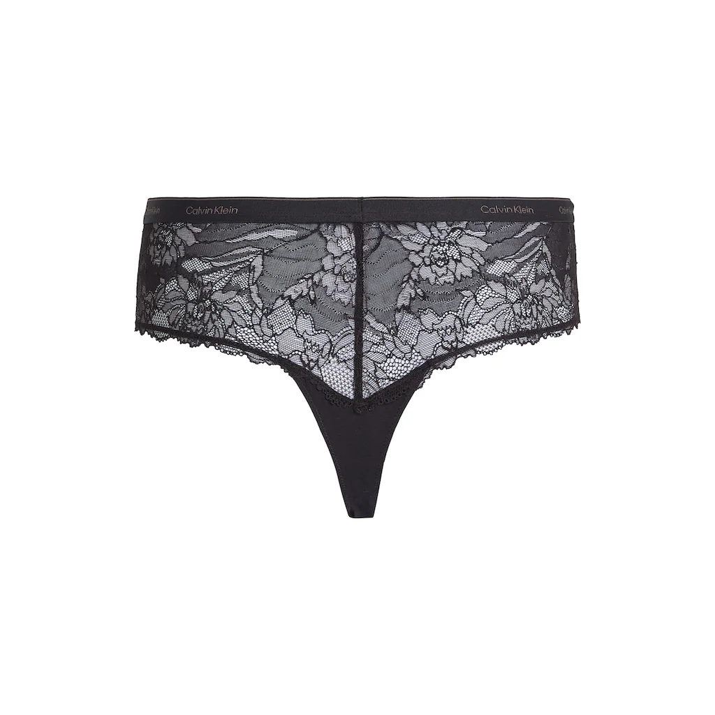 Calvin Klein Underwear Tanga »THONG« Mit Breitem Spitzenbund Bestellen