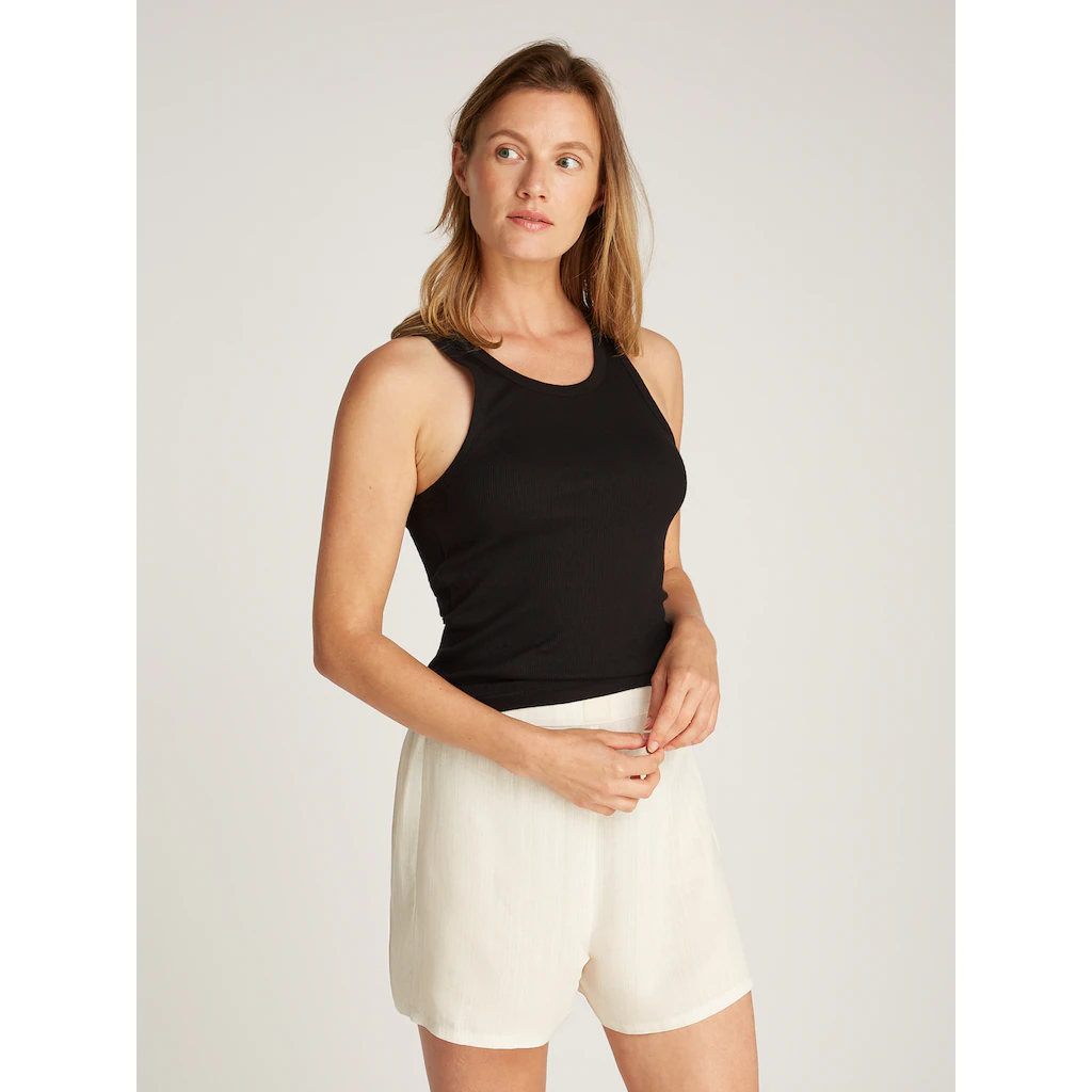 Calvin Klein Underwear Tanktop »SCOOP NECK COTTON TANK 3PK« (Packung 3 Tlg. 3er-Pack) Mit Logostickerei Online Kaufen