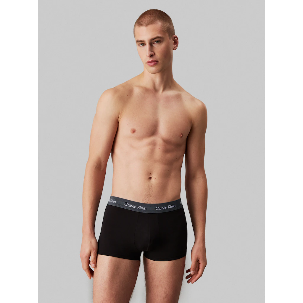 Calvin Klein Underwear Trunk »LOW RISE TRUNK 5PK« (Packung 5er-Pack) Mit Logo-Elastikbund (5 Stück) Online Kaufen