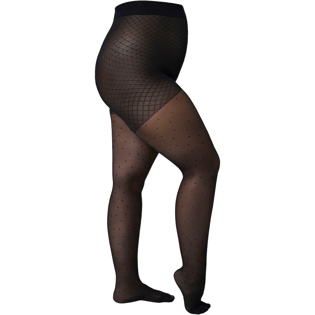 Camano Feinstrumpfhose »fine curvy« mit dezentem Tupfen-Allover bestellen