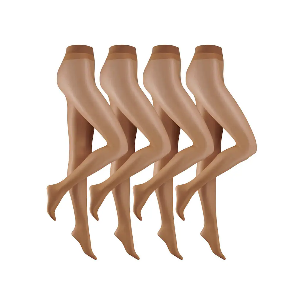 Camano Feinstrumpfhose »fine Everyday« (4er Pack) Mit Leicht Verstärkte Kaum Sichtbare Fußspitze Online Kaufen