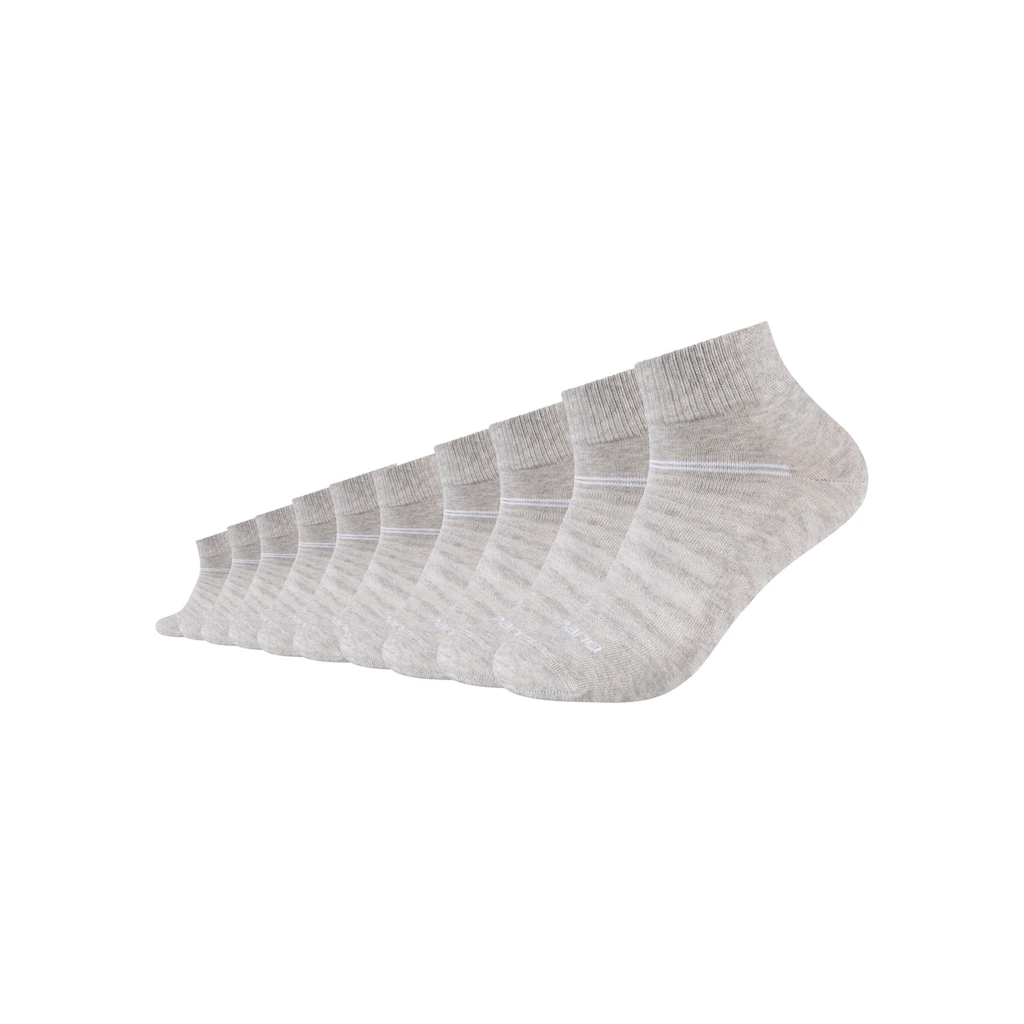 Camano Kurzsocken »mesh Ventilation« (10er Pack) Mit Harmonischer Farbverlauf-Optik