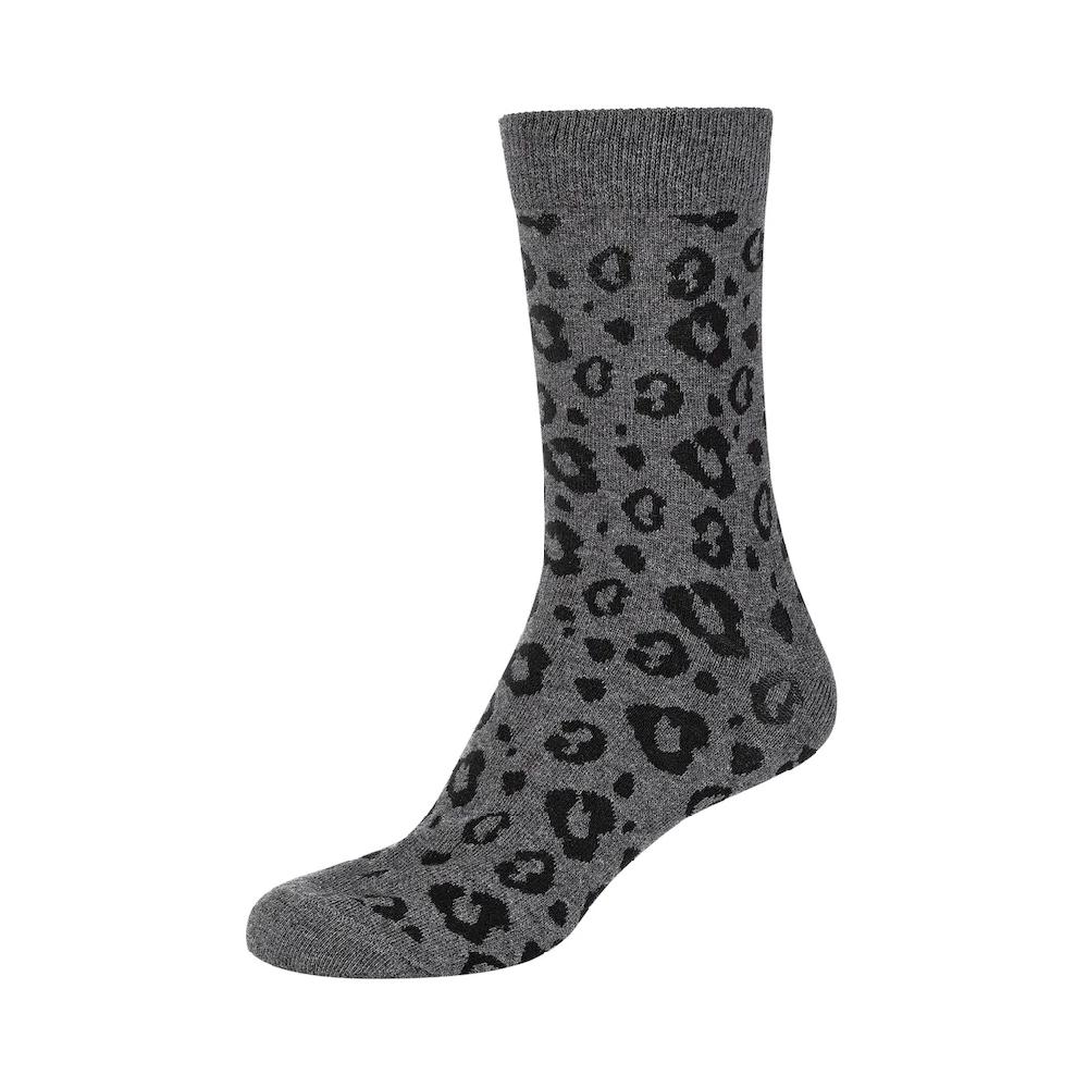 Camano Socken »ca-soft« (4er Pack) Leopard Socks Piqué-Bund Verstärkte Ferse Und Spitze ▷ Für