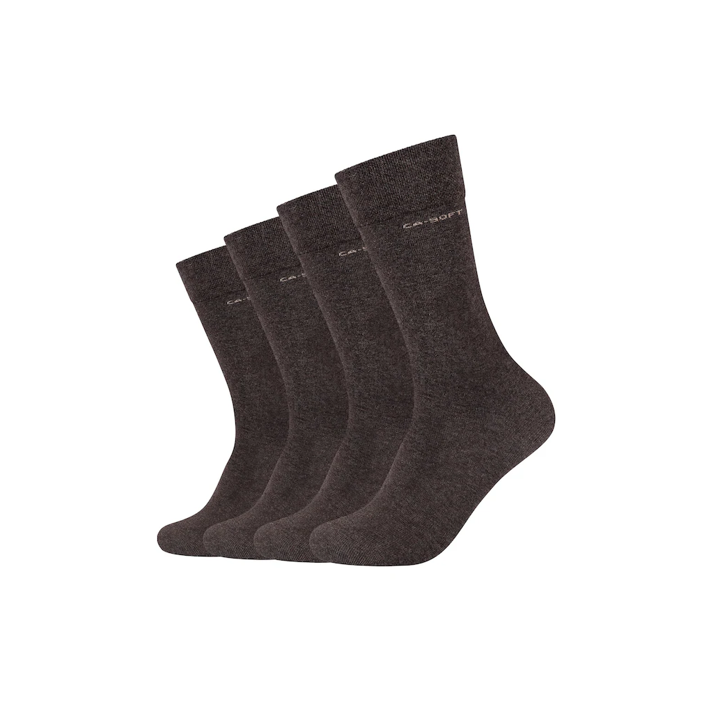Camano Socken »ca-soft« (4er Pack) mit verstärktem Fersen- und Zehenbereich ▷ für