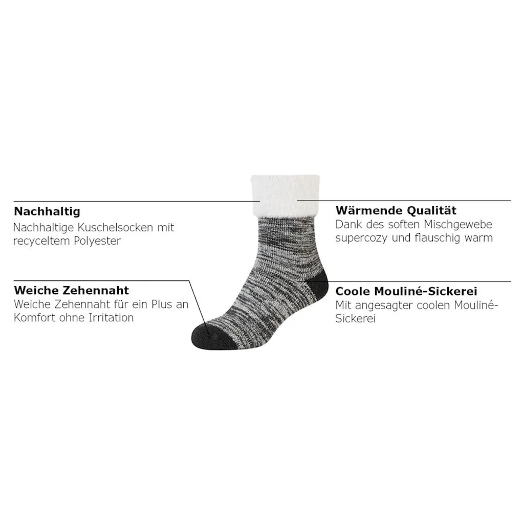 Camano Socken »warm & Cozy« (2er Pack) Mouline Cosy Socks Wärmende Qualität Sanfte Zehennähte Komfortabel Bestellen