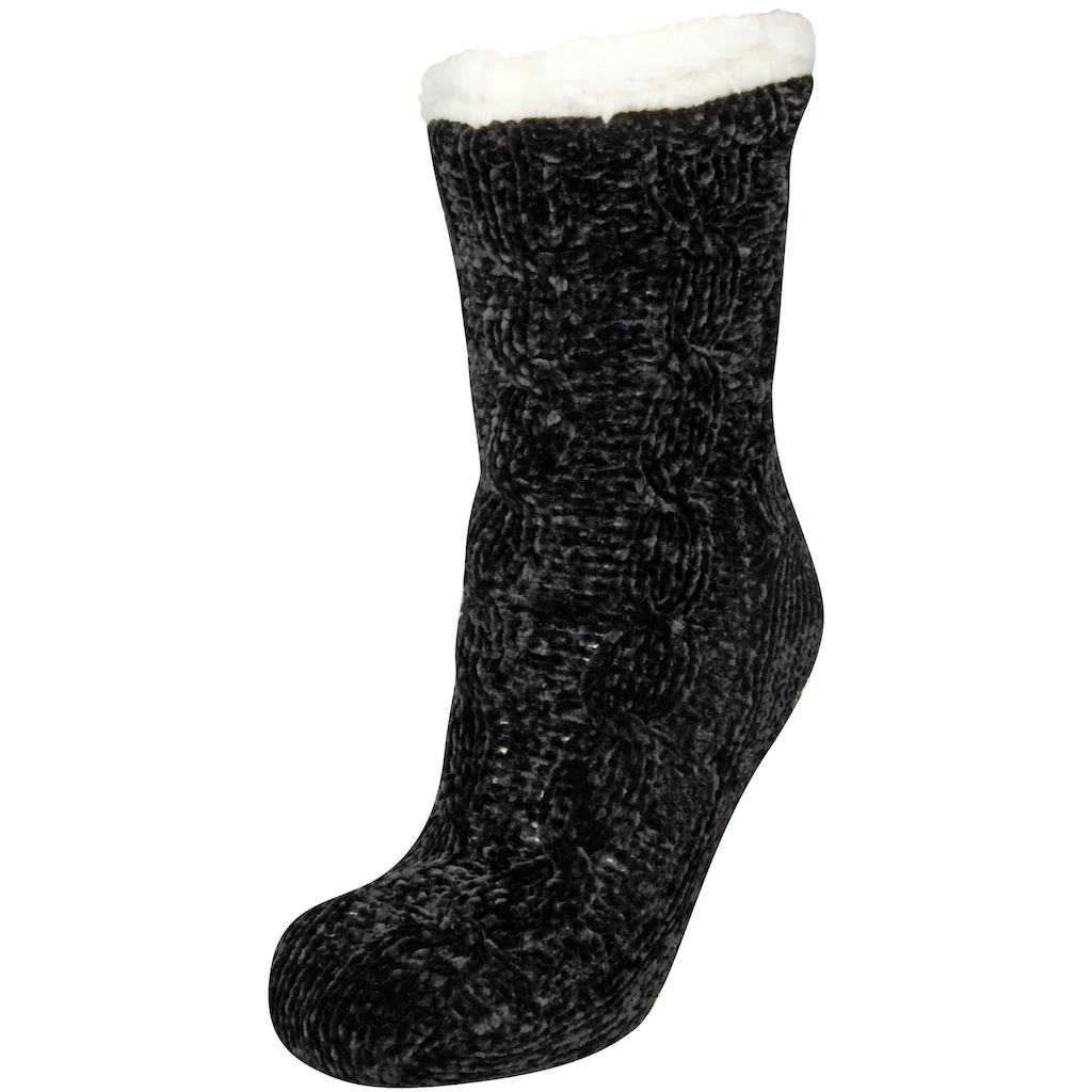 Capelli New York Kuschelsocken (2 Paar 2er-Pack) Mit Antirutsch-Noppen ▷ Für