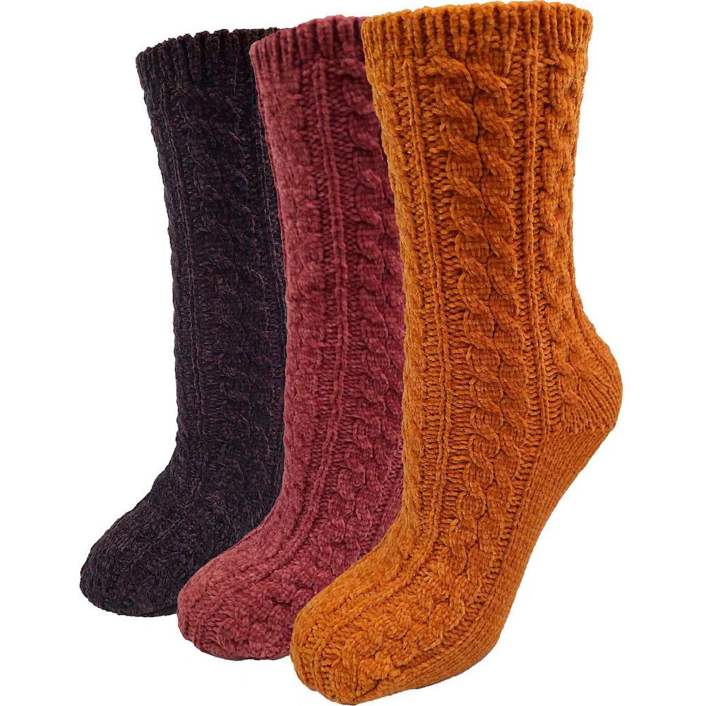 Capelli New York Kuschelsocken (Set 3er-Pack) mit Zopfmuster bestellen