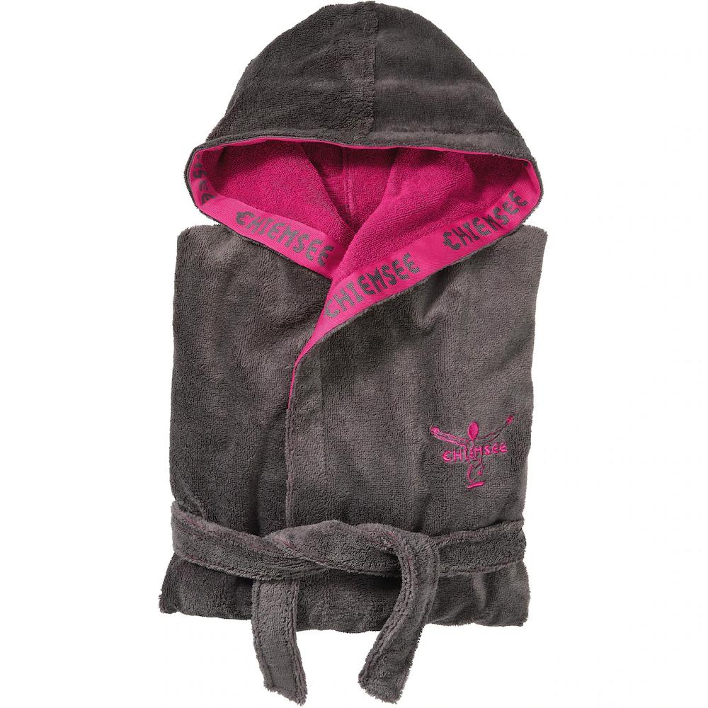 Chiemsee Damenbademantel »Nazare Ideal Für Sauna & Spa Hotelbademantel Morgenmantel« (1 St.) Aus Kuschelweichem Velours Und Saugstarkem Frottier