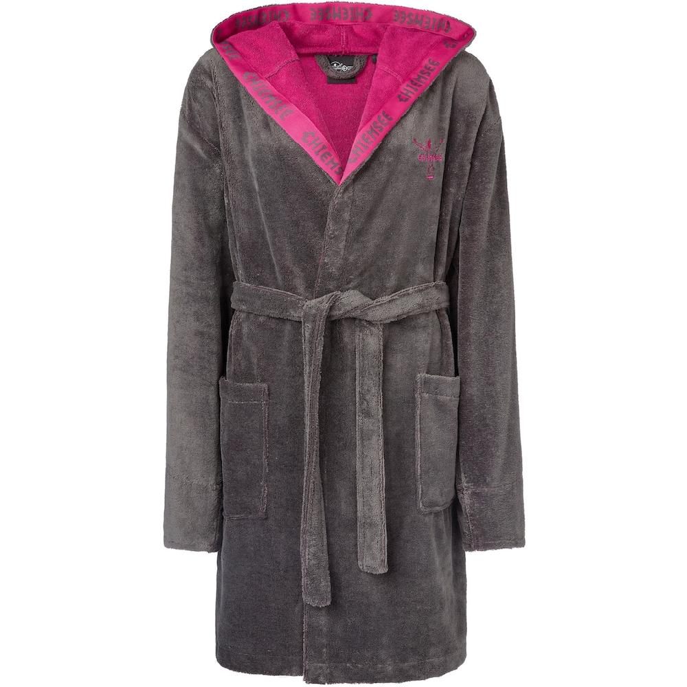 Chiemsee Damenbademantel »Nazare ideal für Sauna & Spa Hotelbademantel Morgenmantel« (1 St.) aus kuschelweichem Velours und saugstarkem Frottier