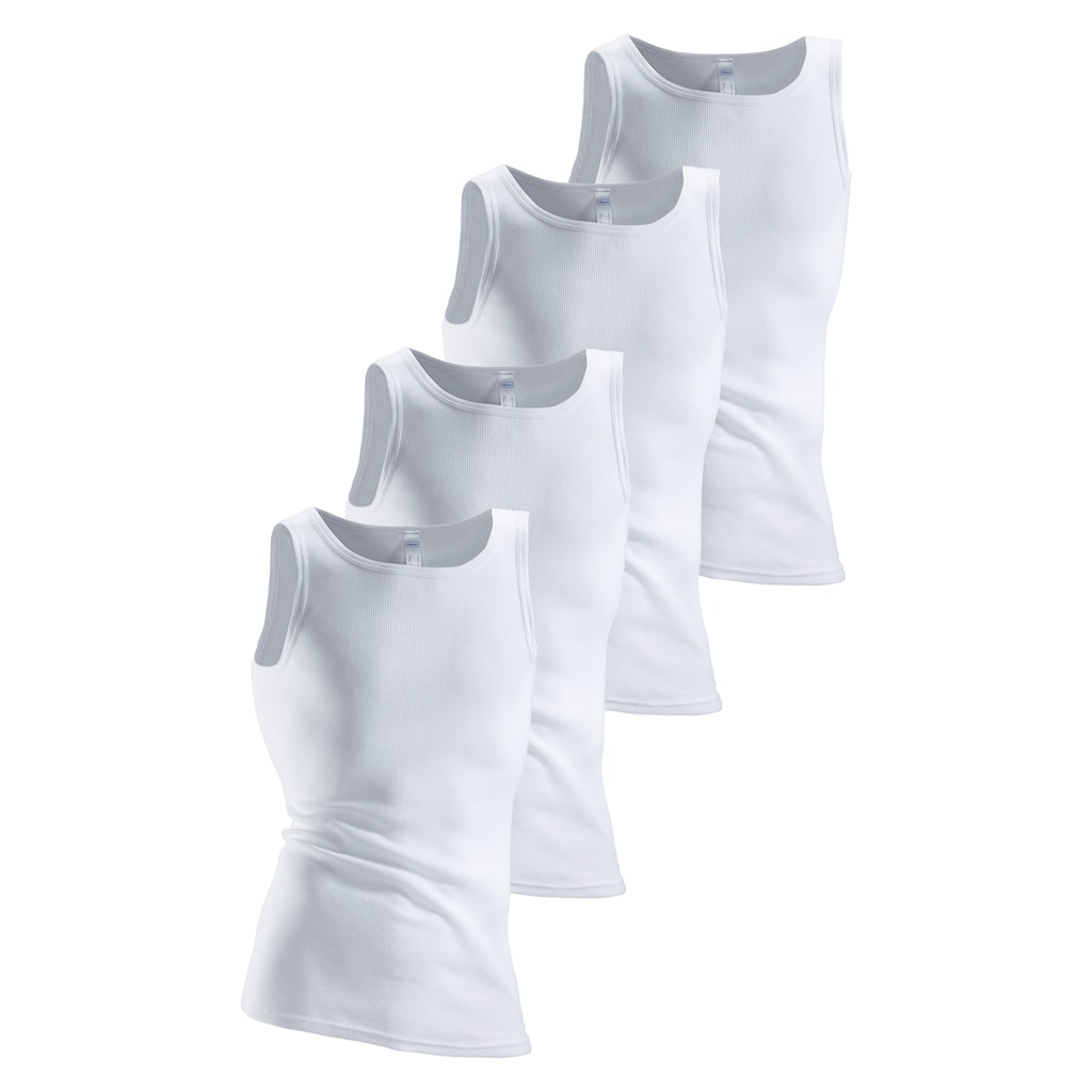 Clipper Unterhemd (4 St.) Aus Doppelripp Tanktop Unterziehshirt Bestellen