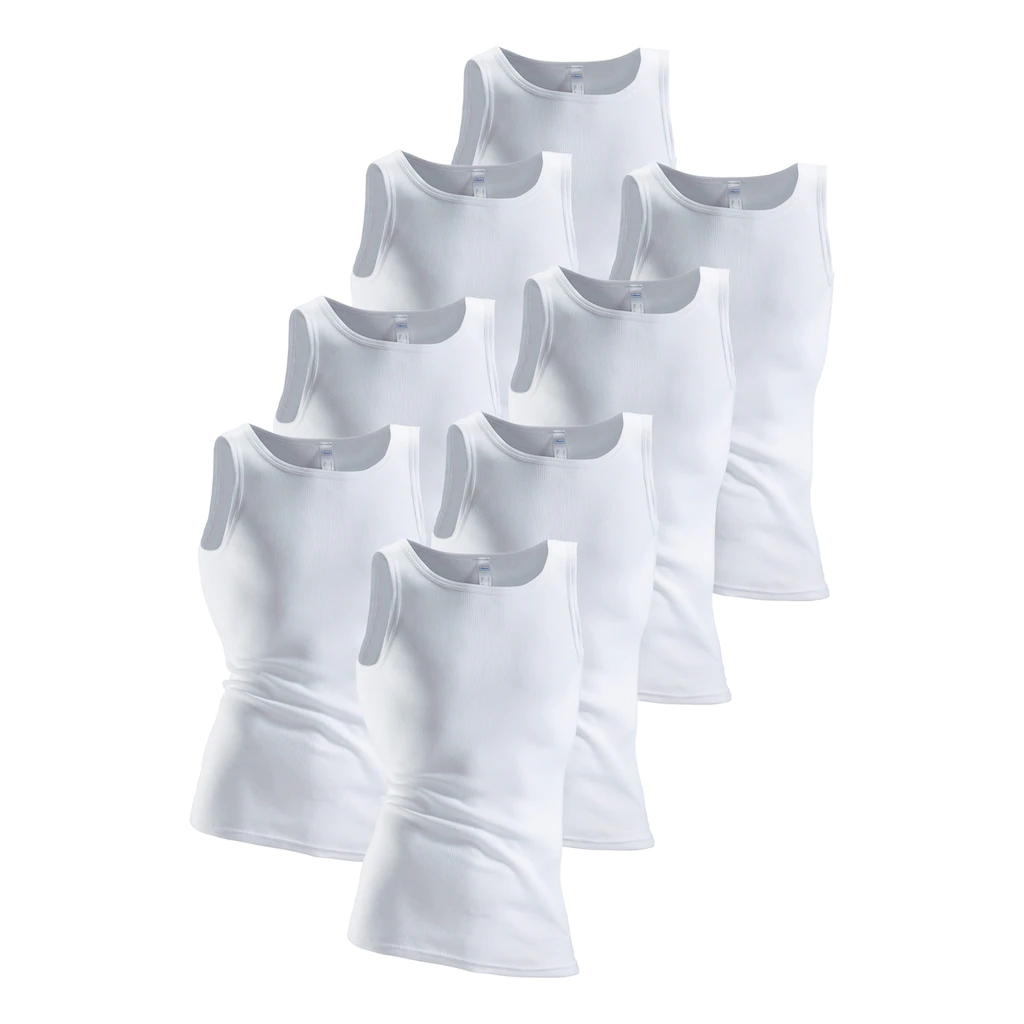 Clipper Unterhemd (8 St.) Aus Doppelripp Tanktop Unterziehshirt Bestellen