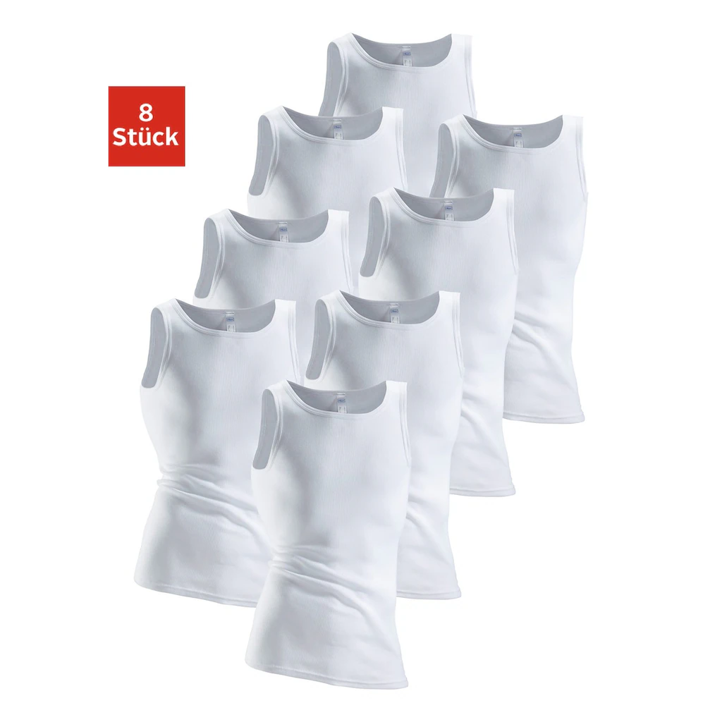 Clipper Unterhemd (8 St.) aus Doppelripp Tanktop Unterziehshirt bestellen