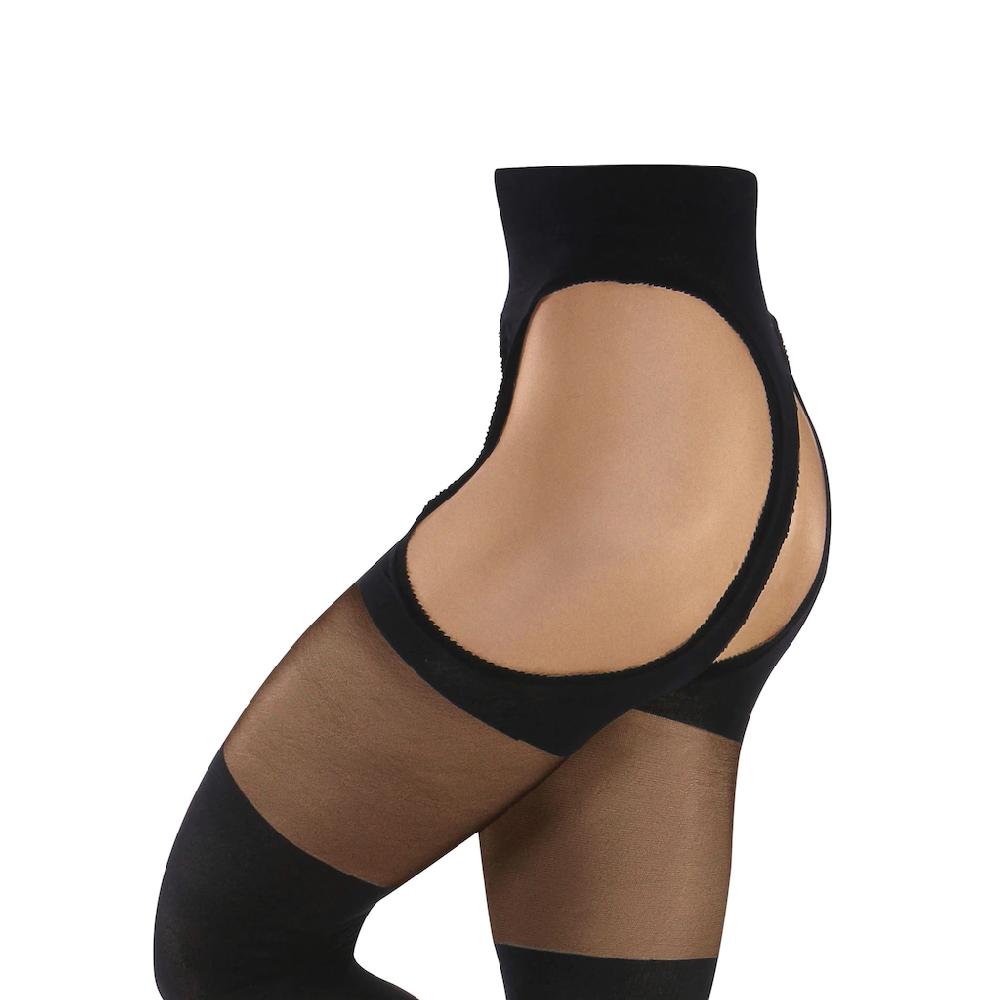 Die Strumpfmacher Ouvert Strumpfhose 20 DEN Mit Overknee-Effekt ▷ Für