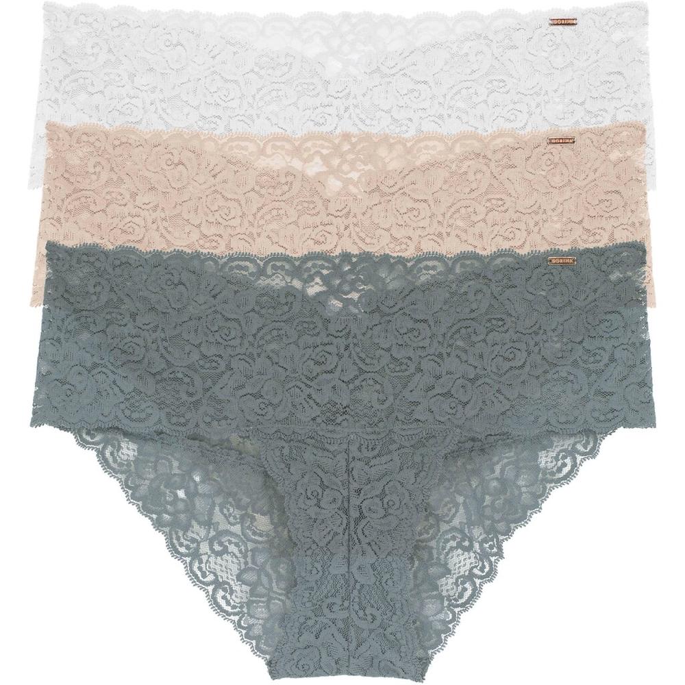 Dorina Slip »Lana« (3er Pack) Mit Floraler Spitze Online Kaufen