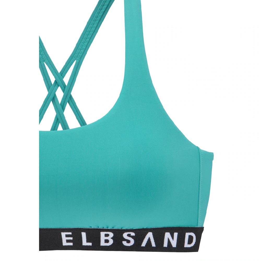 Elbsand Bustier-Bikini Mit Markenschriftzügen In Kontrastfarbe ▷ Für