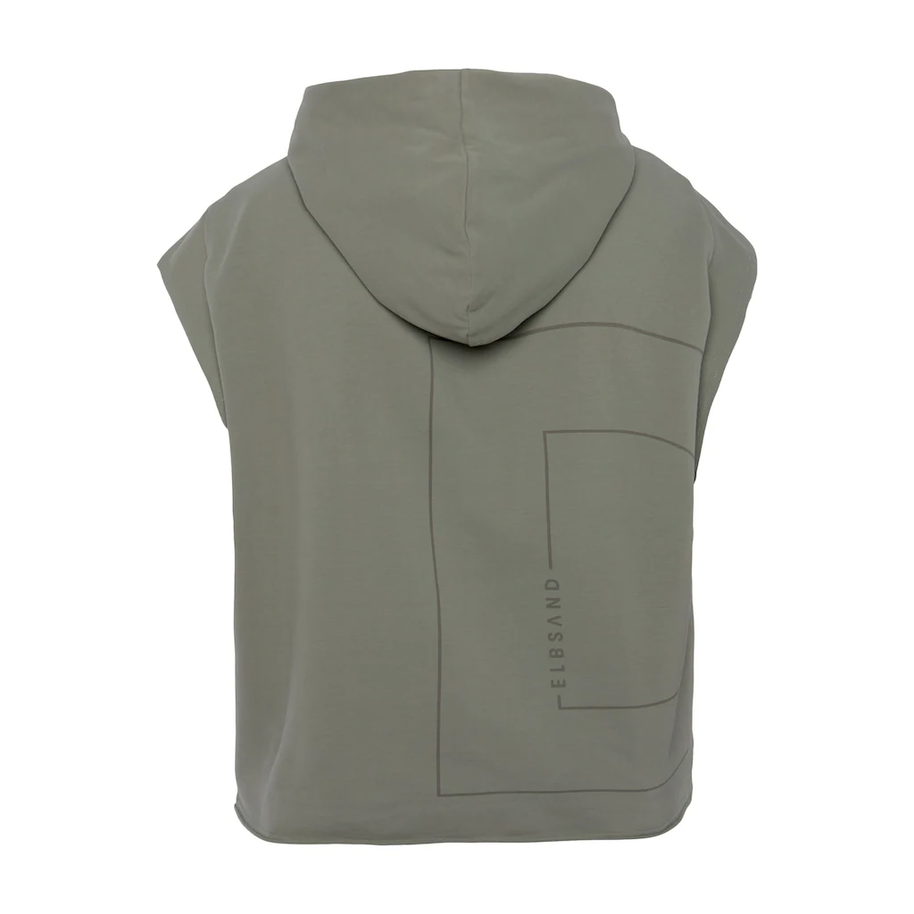 Elbsand Kapuzensweatshirt »Catia« Kurzärmliger Hoodie Mit Logodruck Hinten