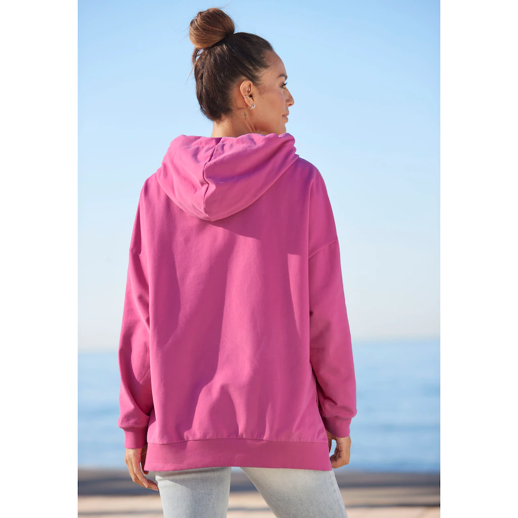 Elbsand Kapuzensweatshirt »Lioba« Im Oversize-Fit Hoodie Mit Tasche Und Logodruck Vorne
