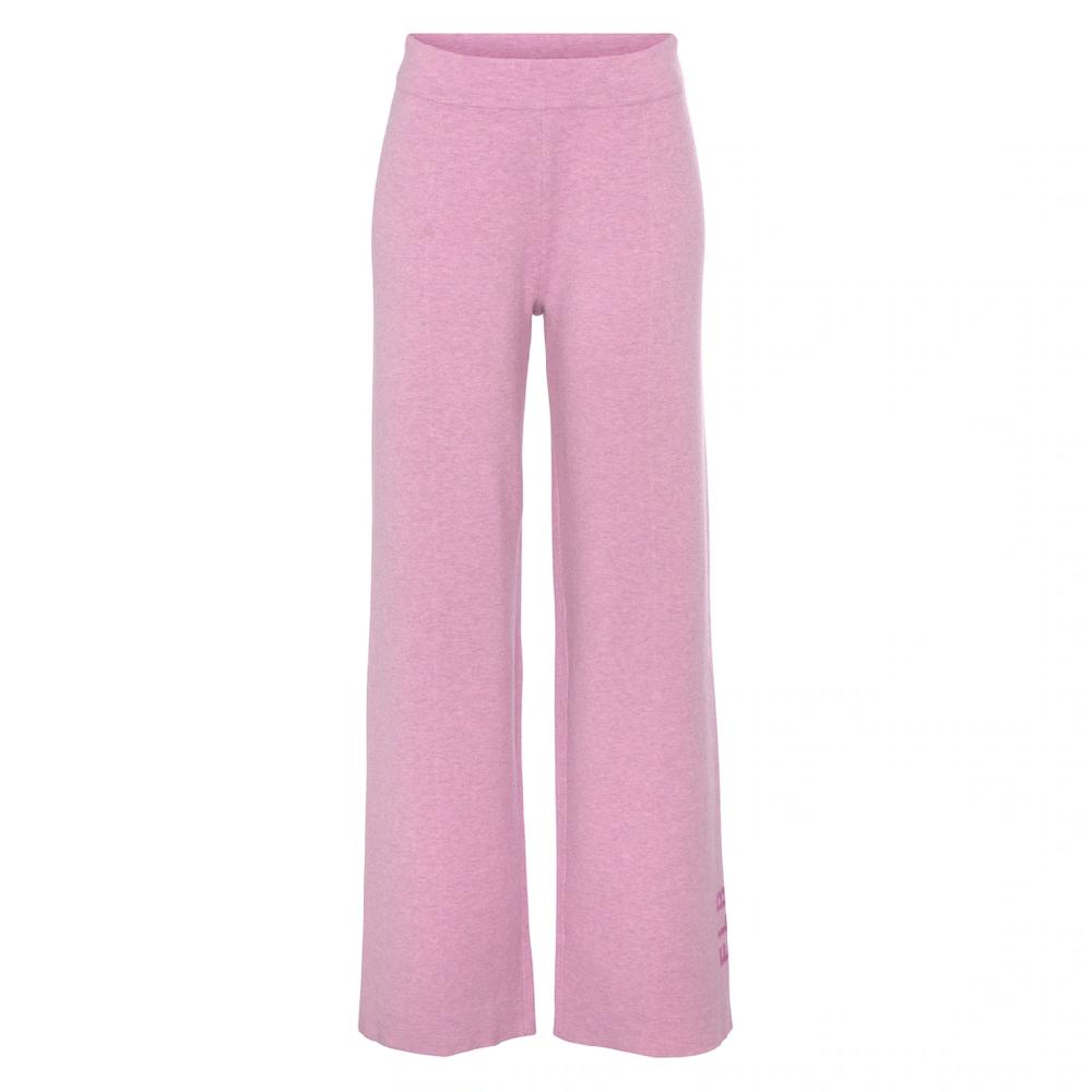 Elbsand Strickhose Mit Weitem Bein Und Eingestricktem Logo Loungewear