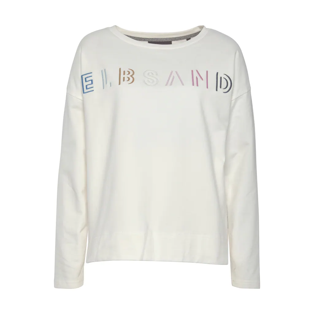 Elbsand Sweatshirt Mit Logostickerei Vorne Lässige Passform Sportlich-casual