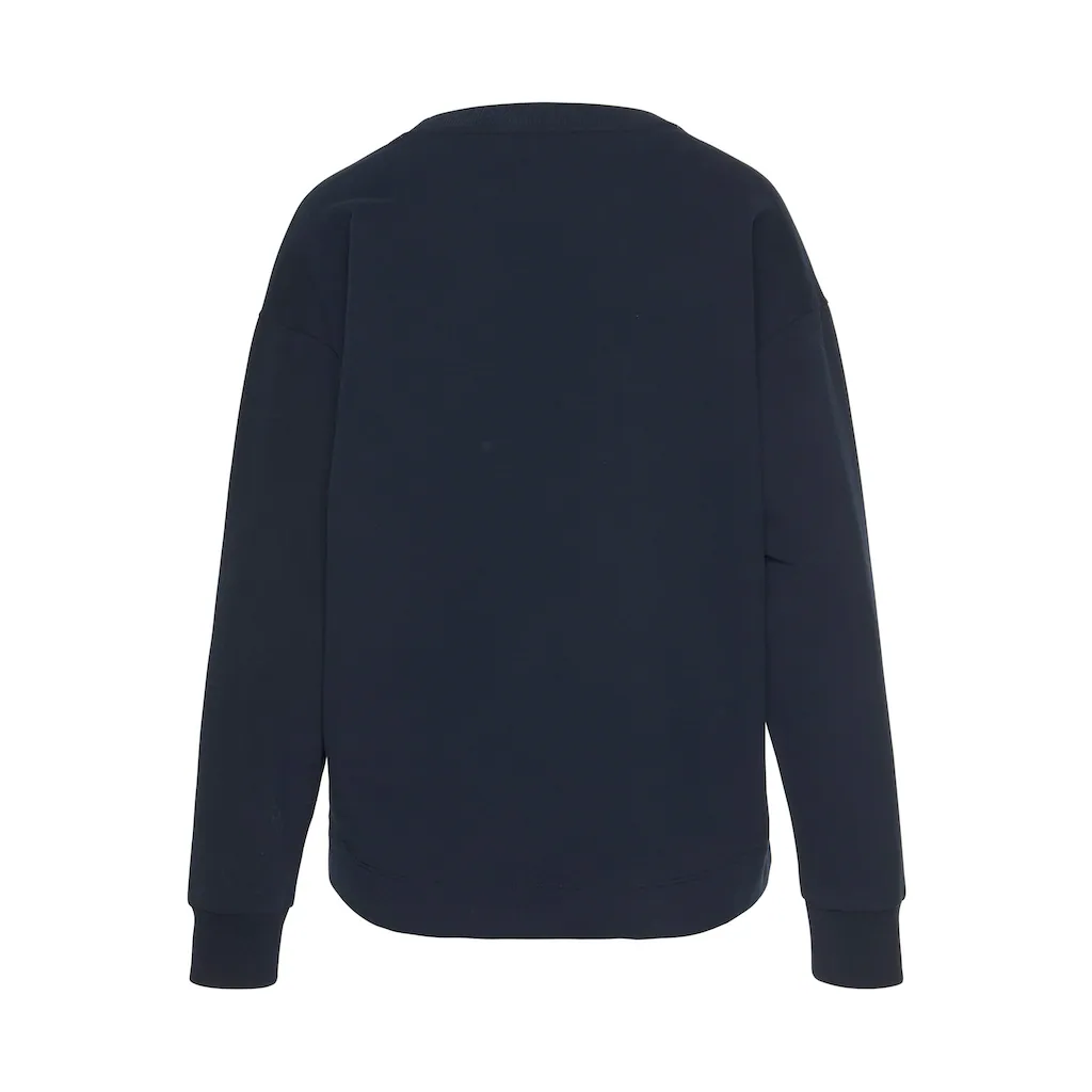 Elbsand Sweatshirt »Sontje« Mit Flockprint Vorne Sportlich-casual
