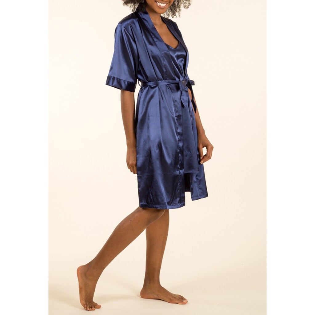 Family Trends Set: Push-up-BH »Damen Homewear« (2 Tlg. Mit Hüftslip) Aus Kimono Und Negligé Bestellen
