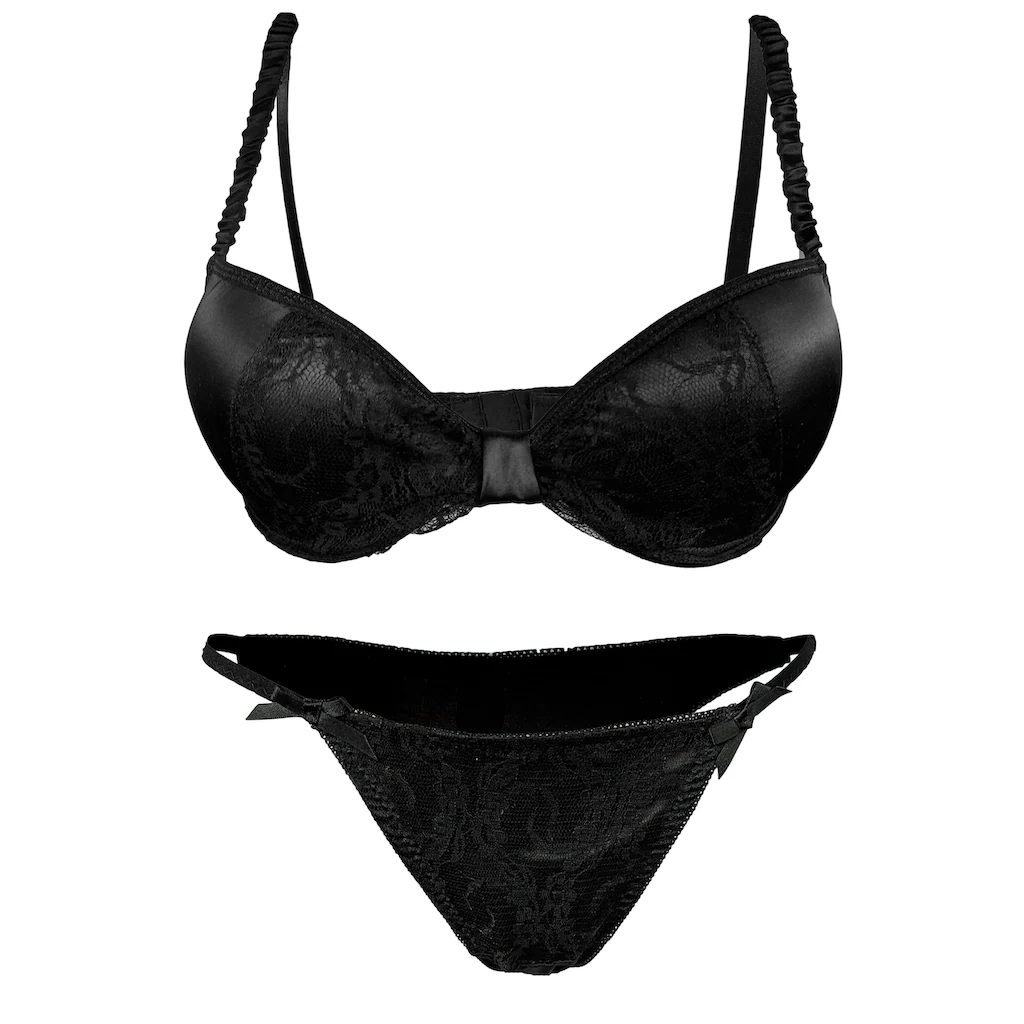 Family Trends Set: Push-up-BH (mit String) In Ausgefallenem Design Bestellen