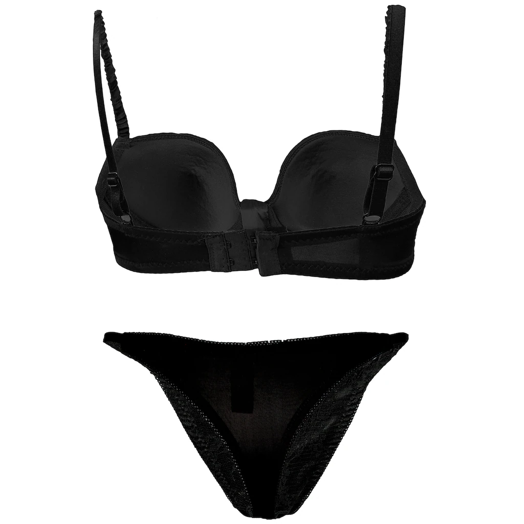 Family Trends Set: Push-up-BH (mit String) In Ausgefallenem Design Bestellen