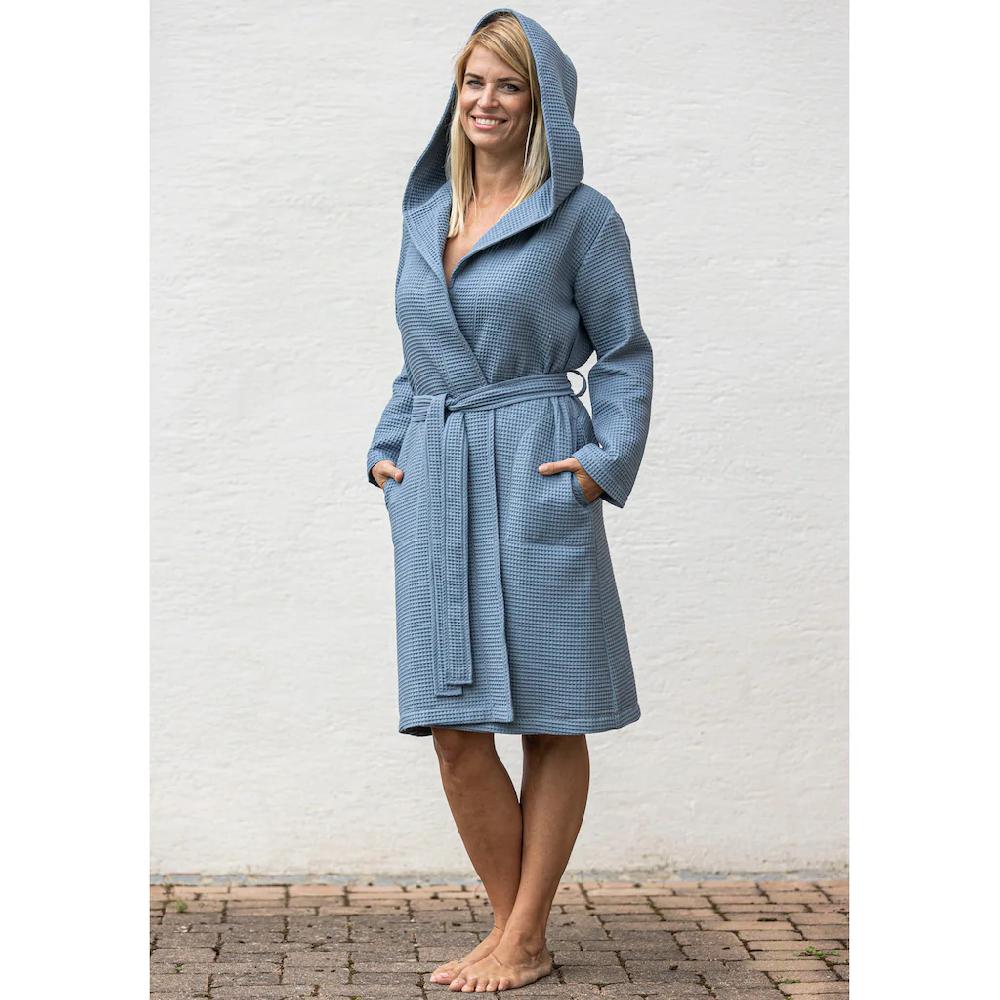 framsohn frottier Damenbademantel »Waffelpiqué Bademantel«