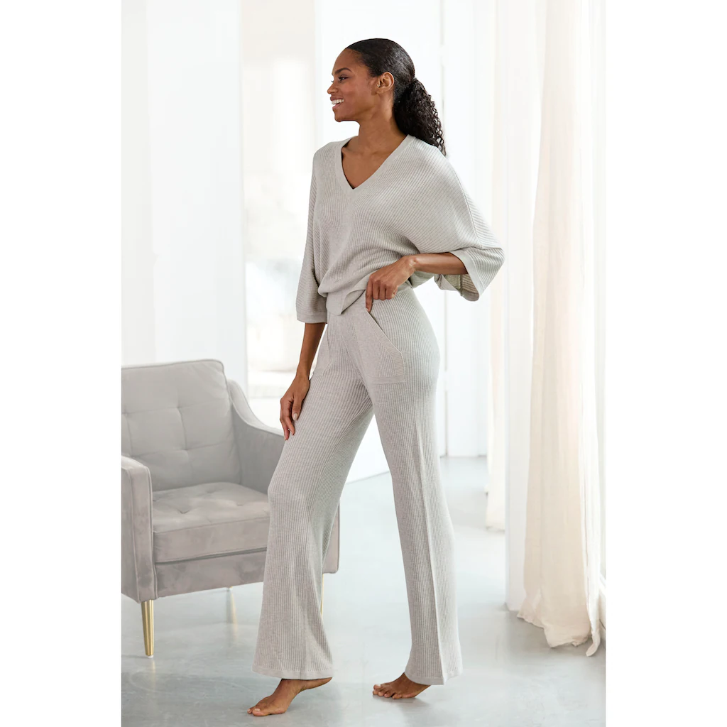 French Connection Strickhose mit leichten ausgestellten Bein Loungewear