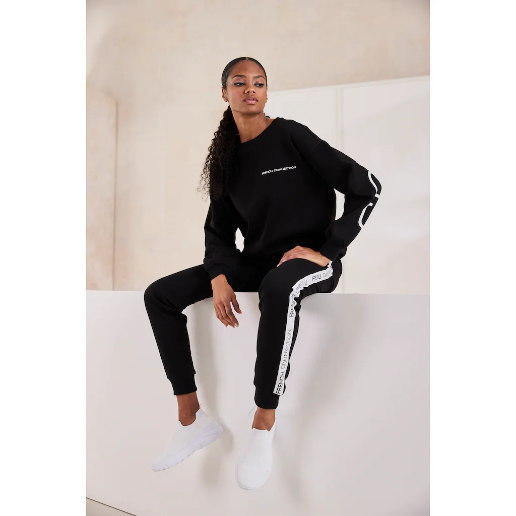 French Connection Sweathose Mit Seitlichen Kontraststreifen Und Logodruck
