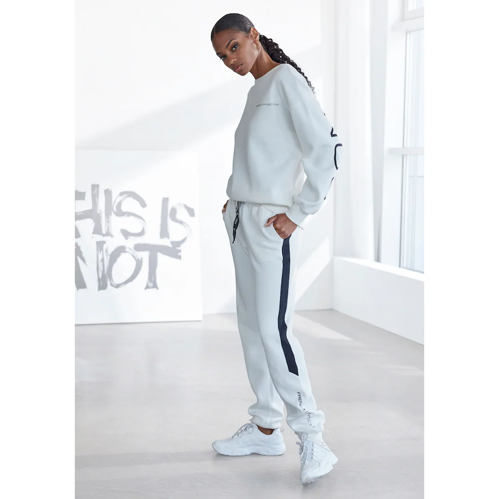 French Connection Sweathose mit seitlichen Kontrast-Einsätzen Loungewear