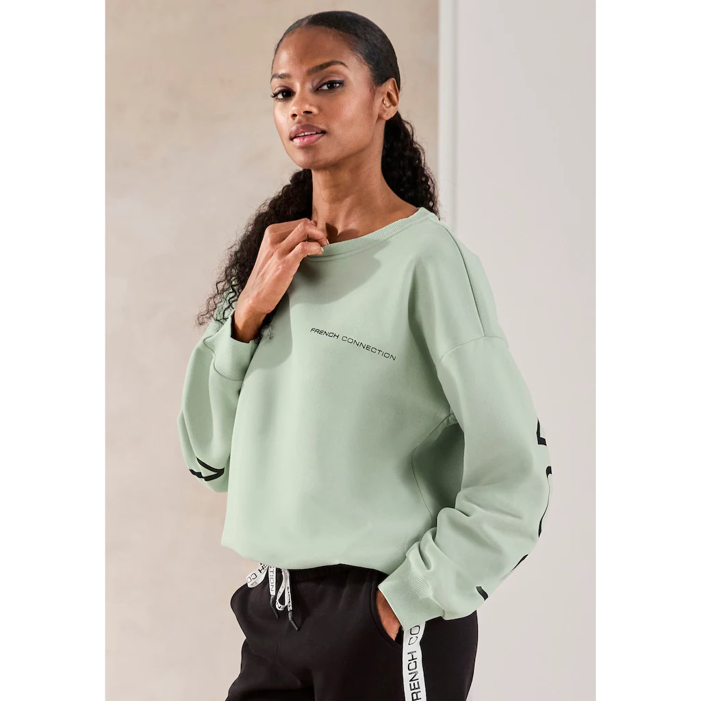 French Connection Sweatshirt mit großem Logodruck auf dem Rücken