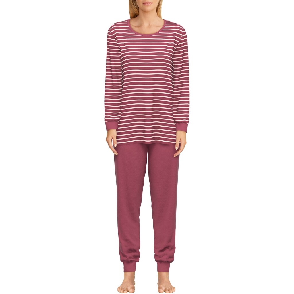 GÖTZBURG Pyjama (2 tlg.) mit praktischen Bündchen für einen ungestörten Schlaf online kaufen