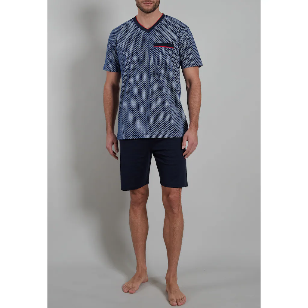 GÖTZBURG Shorty »Manhattan« (2 Tlg.) Kurz-Pyjama Mit V-Ausschnitt Online Kaufen