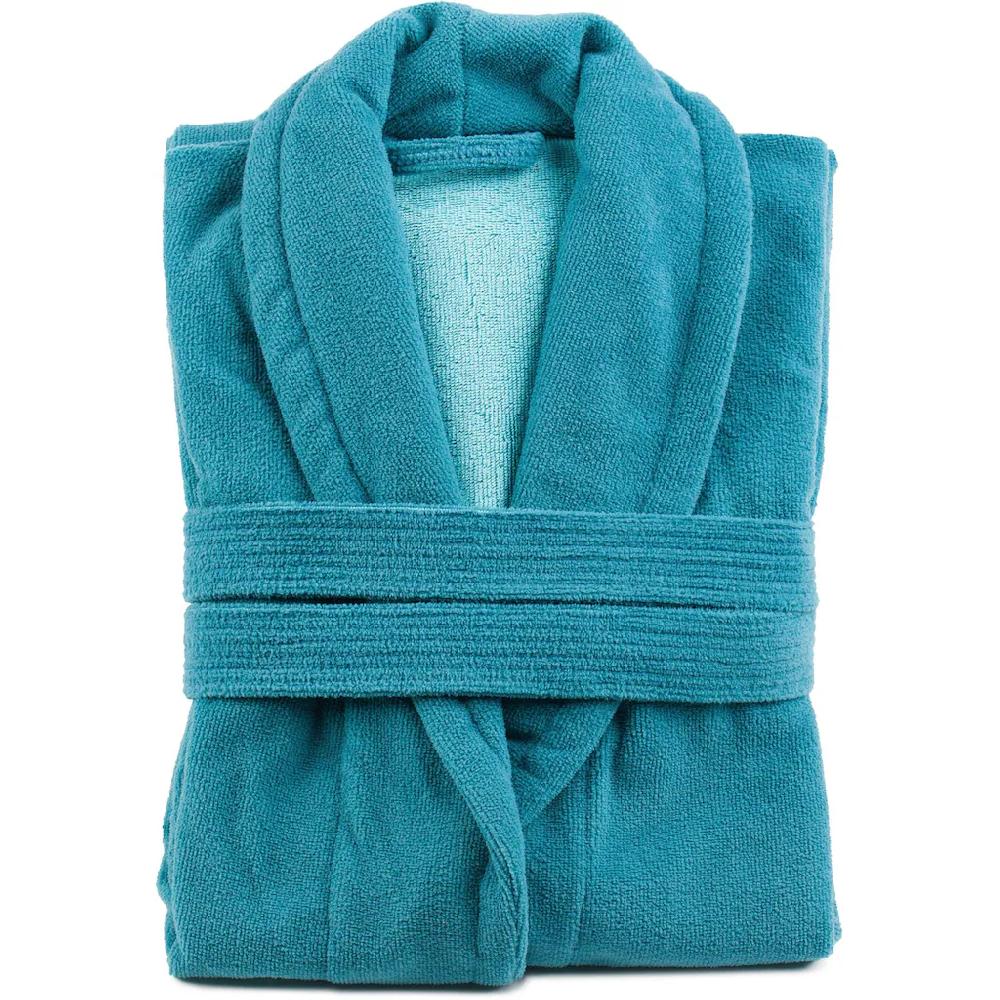 Gözze Unisex-Bademantel »Turin Ideal Für Sauna & Spa Hotelbademantel Morgenmantel« (1 St.) Für Damen & Herren Mit Gürtel Und Zwei Aufgesetzten Taschen Lang