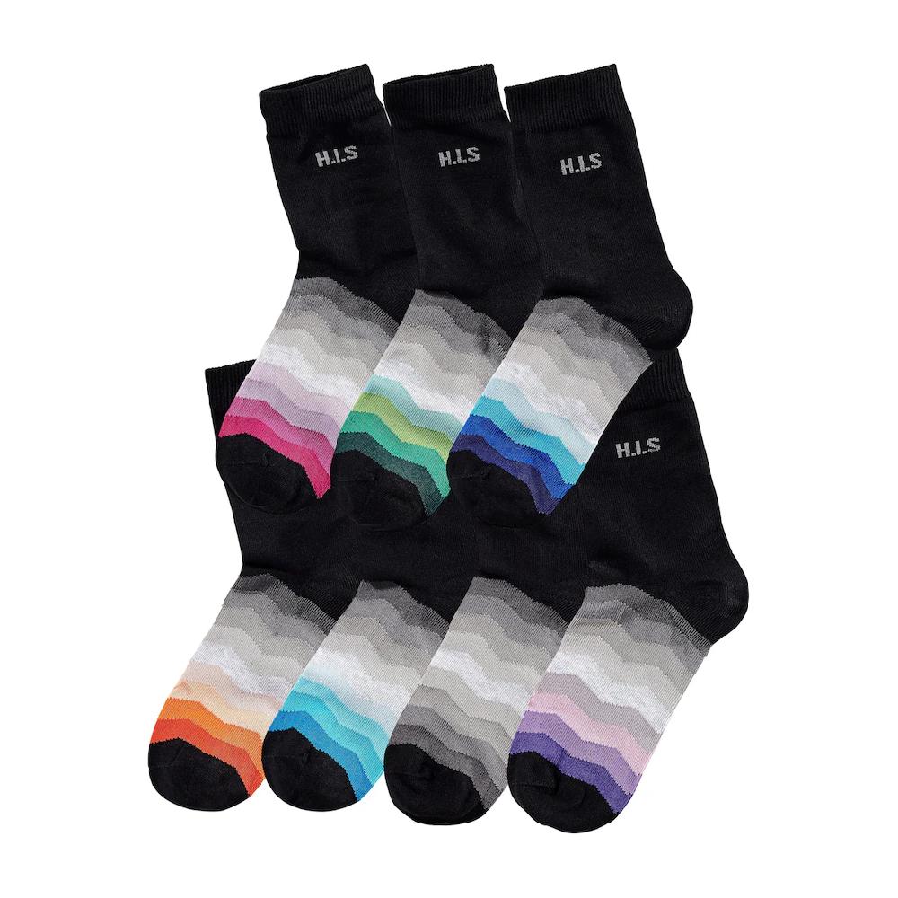 H.I.S Basicsocken (7 Paar) Mit Dezentem Logo Online Kaufen