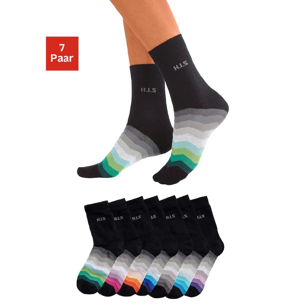 H.I.S Basicsocken (7 Paar) mit dezentem Logo online kaufen