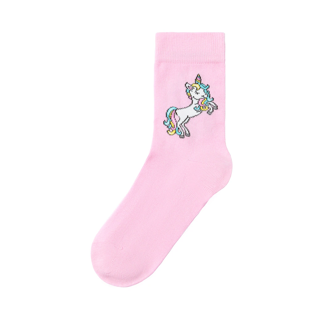 H.I.S Basicsocken (Packung 4 Paar) Mit Einhorn Motiven ▷ Für