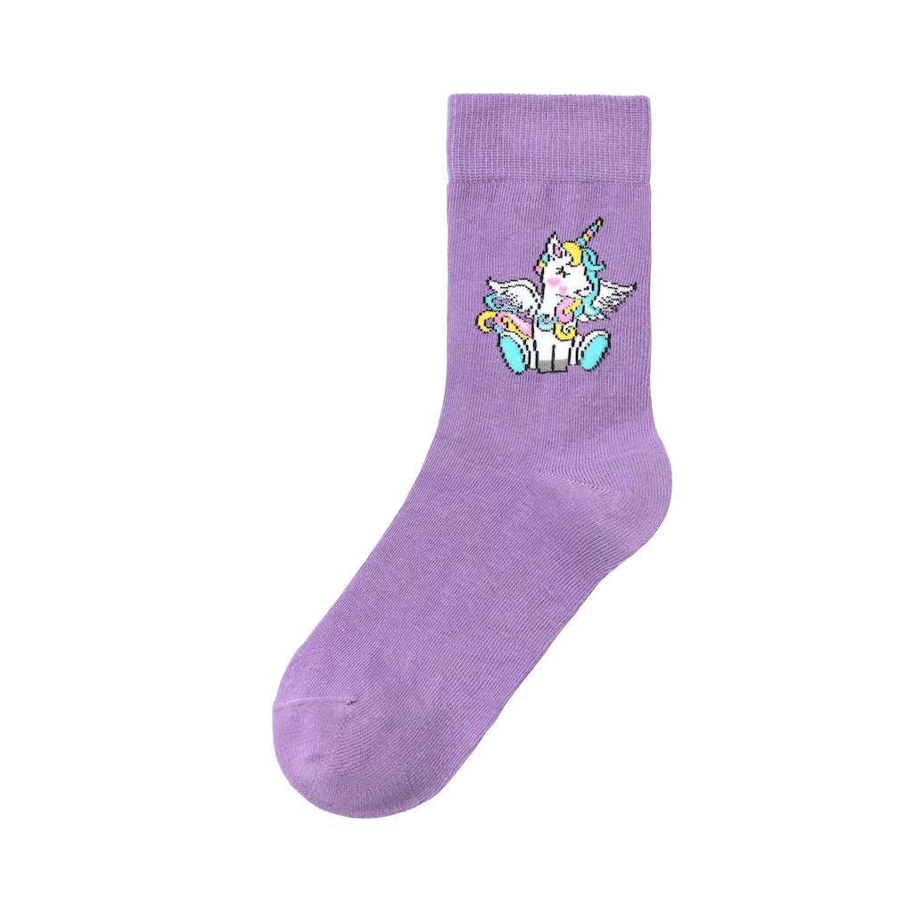 H.I.S Basicsocken (Packung 4 Paar) Mit Einhorn Motiven ▷ Für