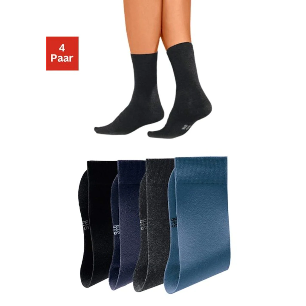 H.I.S Basicsocken (Packung 4 Paar) Mit Hohem Baumwollanteil Online Bestellen