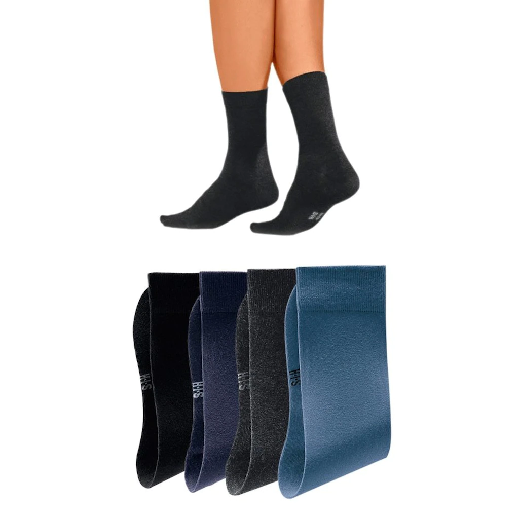 H.I.S Basicsocken (Packung 4 Paar) Mit Hohem Baumwollanteil Online Bestellen