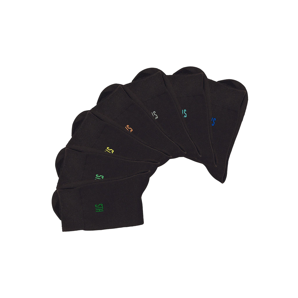 H.I.S Basicsocken (Packung 7 Paar) mit Komfortbündchen ▷ für