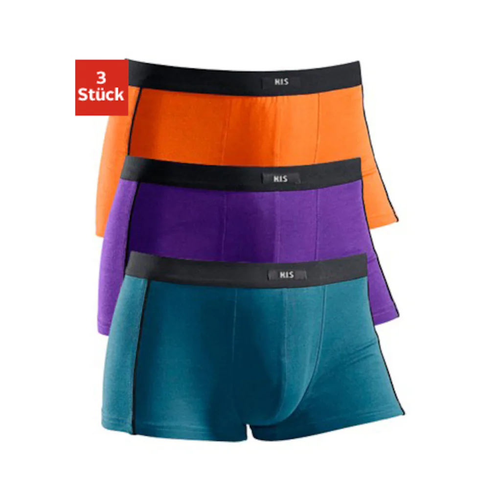 H.I.S Boxer »Boxershorts für Herren« (Packung 3 St.) mit schmalen Piping an den Seiten online kaufen