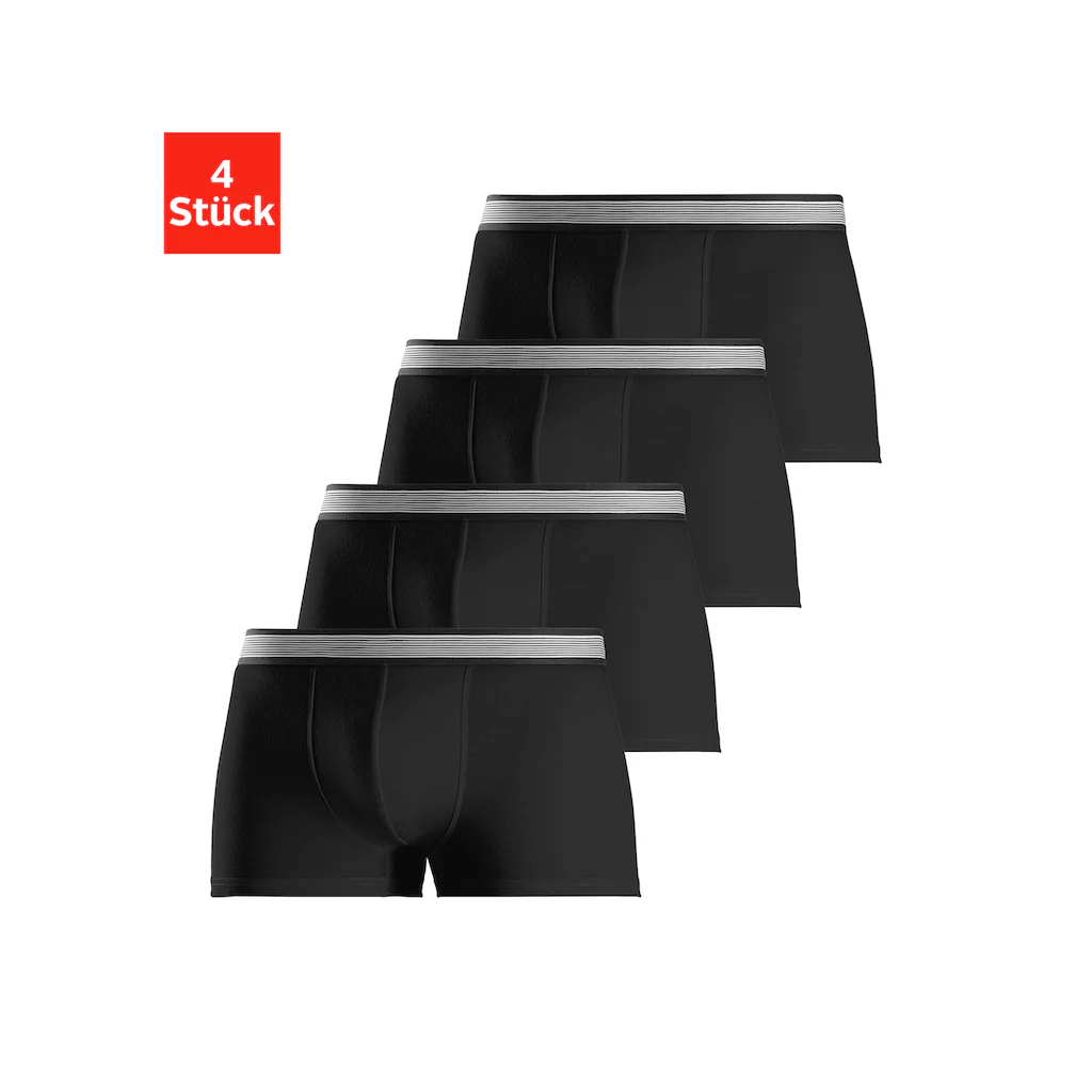 H.I.S Boxer »Boxershorts für Herren« (Packung 4 St.) mit gestreiftem Webbund online bestellen