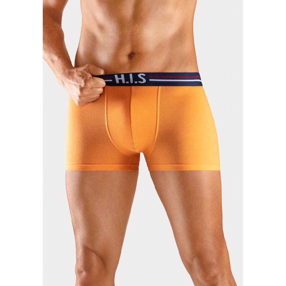 H.I.S Boxer »Boxershorts Für Herren« (Packung 5 St.) Mit Streifen Und Markenlogo Im Bund ▷ Für