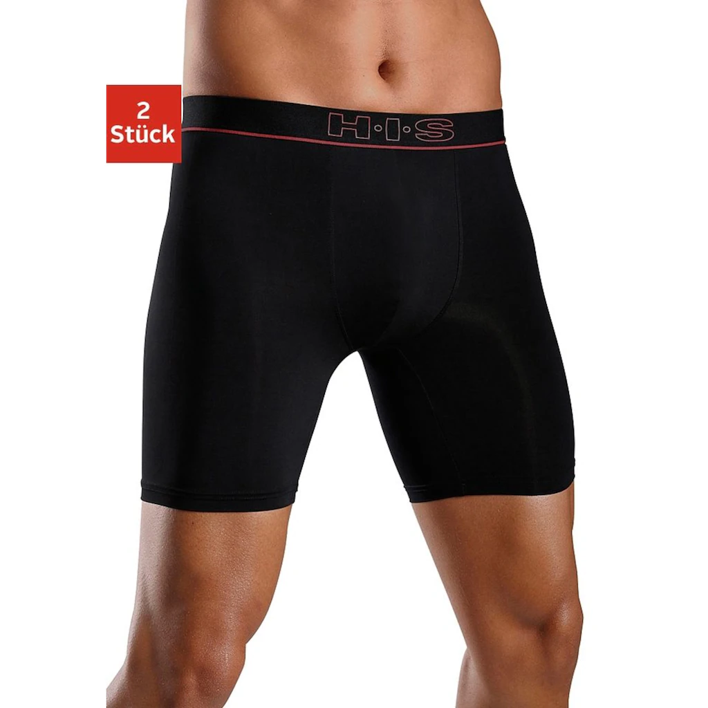 H.I.S Funktionsboxer (Packung 2 St.) in sportiver Optik mit langem Bein in Microfaser-Qualität online kaufen