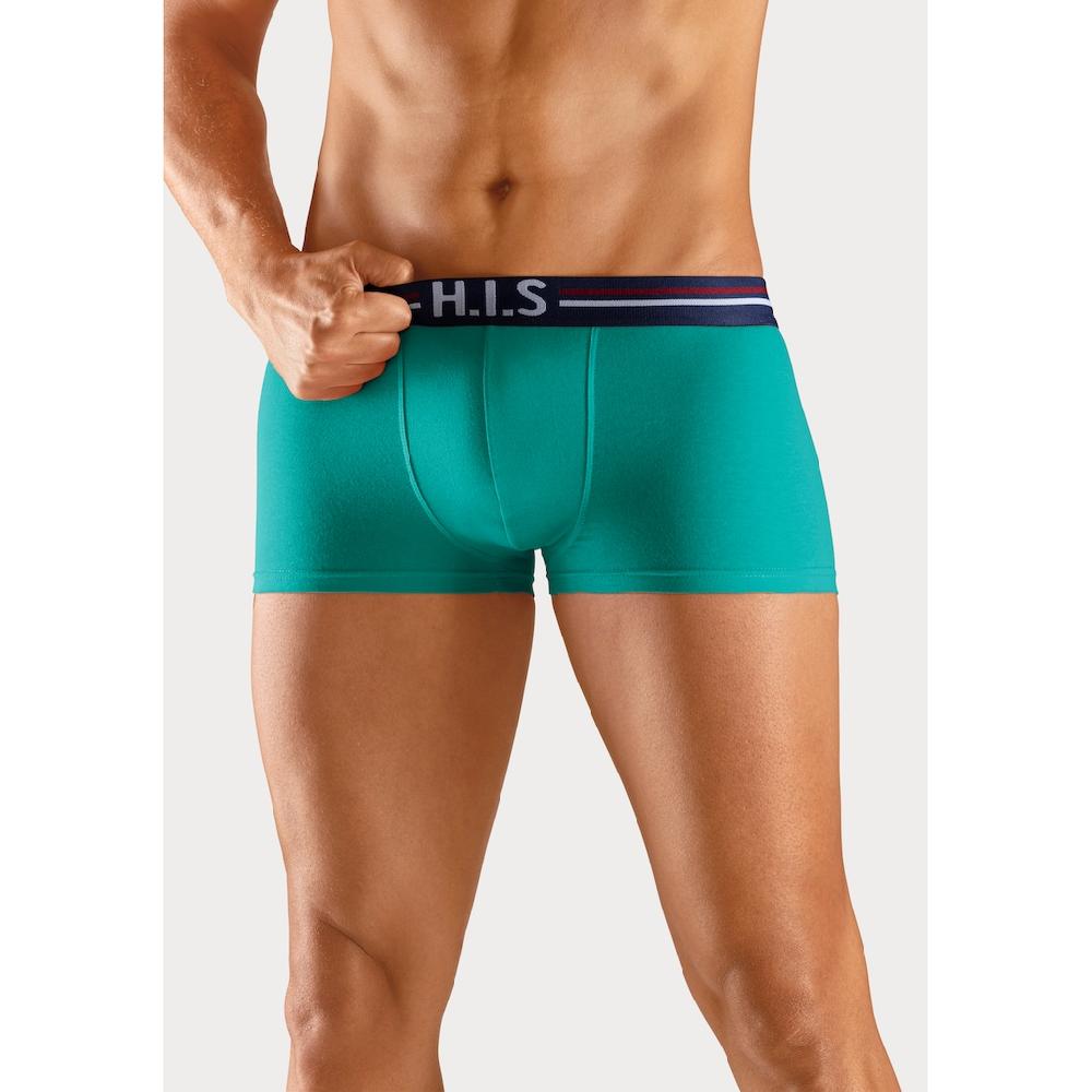H.I.S Hipster (Packung 5 St.) Knapp Sitzende Boxershorts Mit Streifen Aus Baumwollmischung