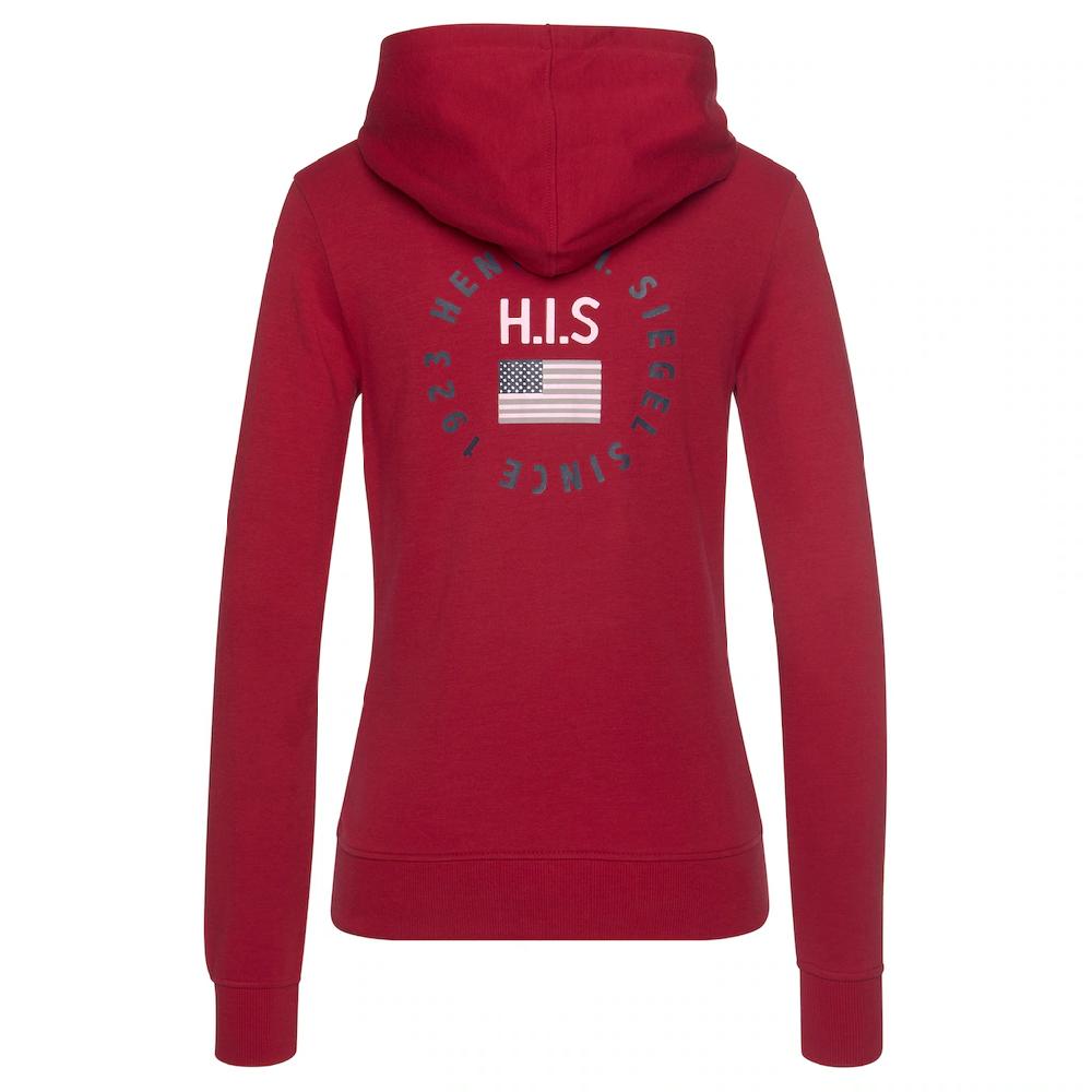 H.I.S Kapuzensweatjacke Loungejacke Mit Kapuze Und Seitlichen Taschen Loungewear